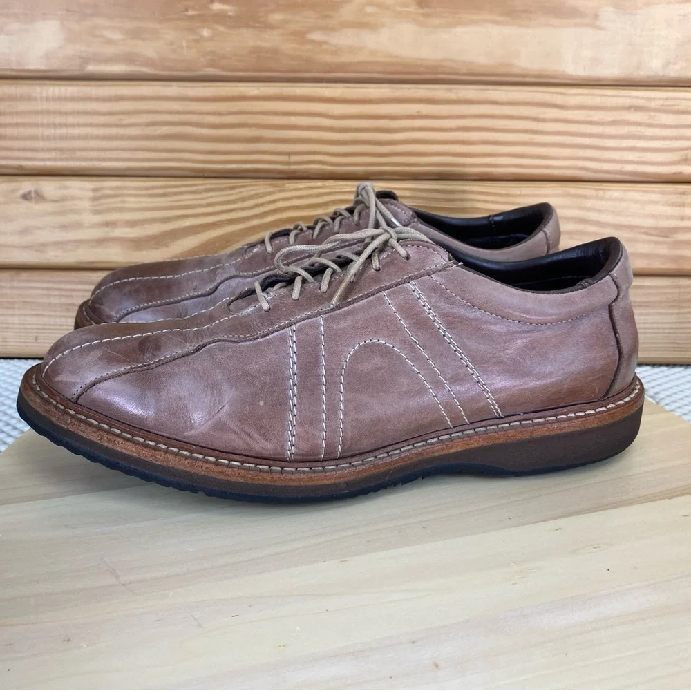 Allen Edmonds Voyager Antique Brown Leather Lace Up Oxfords Shoe Men's 10.5 WIDE
